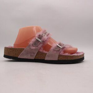 Birkenstock Mayari Shearling Lined Women's EU 40 US 9 Pink Leather Sandals